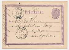 Naamstempel IJlst - Sneek - Zutphen 1873