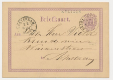 Naamstempel IJmuiden - Amsterdam 1877 - Trein takjestempel