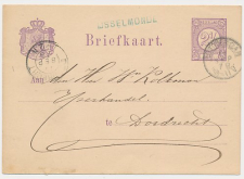 Slikkerveer Naamstempel IJsselmonde - Rotterdam - Dordrecht 1879
