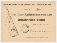 Naamstempel Kamerik - Woerden 1878