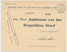 Naamstempel Kamerik - Woerden 1884