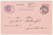 Naamstempel Kamerik - Woerden - Amsterdam 1882