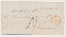 Naamstempel Katwyk Aan Zee - Leiden - Amsterdam 1868