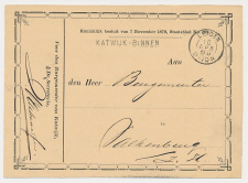 Naamstempel Katwijk-Binnen - Leiden - Valkenburg 1880