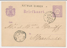 Naamstempel Katwijk-Binnen - Leiden - Maastricht 1878