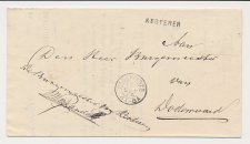 Naamstempel Kesteren - Wageningen - Dodewaard 1874