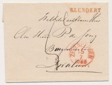 Naamstempel Klundert - Zevenbergen - Zwaluwe 1865