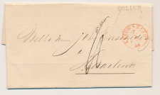 Naamstempel Kollum - Leeuwarden - Haarlem 1866