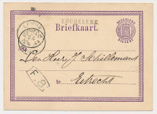 Naamstempel Koudekerk - Leiden - Utrecht 1874