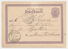 Naamstempel Koudekerk - Leiden - Amsterdam 1873