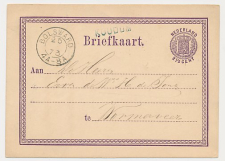 Naamstempel Koudum - Bolsward - Wormerveer 1873