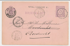 Naamstempel Kralingsche V: - Rotterdam - Moordrecht 1882