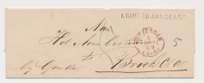 Naamstempel Krimpen Aan De Lek - Rotterdam - Gouda - Broek 1869