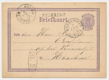 Naamstempel Krommenie - Wormerveer - Haarlem 1865