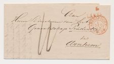 Naamstempel Laren - Amersfoort - Arnhem 1869