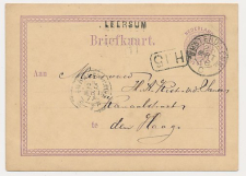 Naamstempel Leersum - s Gravenhage 1878 - Treinstempel