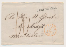Naamstempel Leidschendam - Leiden - Hoorn - Andijk 1865