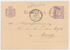 Naamstempel Lekkerkerk - Rotterdam - Weesp 1881