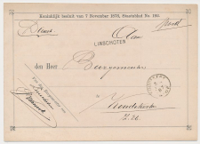 Naamstempel Linschoten - Koudekerk 1887