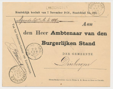 Naamstempel Linschoten - Oudewater - Driebergen 1880 - Trein