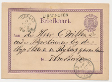Naamstempel Linschoten - Woerden - Amsterdam 1872