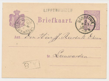 Naamstempel Lippenhuizen - Gorredijk - Leeuwarden 1881