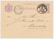 Naamstempel Lippenhuizen - Gorredijk - Leeuwarden 1881