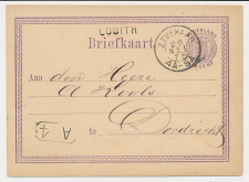 Naamstempel Lobith - Zevenaar - Dordrecht 1875