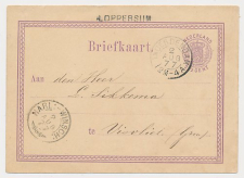 Naamstempel Loppersum - Onderdendam - Visvliet 1877 Treinstempel
