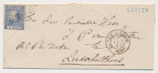 Naamstempel Lutten - Liederholthuis 1870 - Trein takjestempel