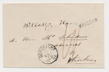 Naamstempel Maasdam - Dordrecht - Arnhem 1870