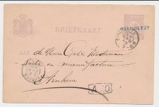 Naamstempel Budel - Maarheeze - Eindhoven - Arnhem 1888