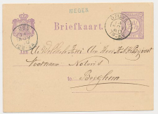 Naamstempel Megen - Grave - Berghem 1880