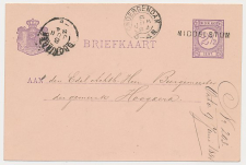 Naamstempel Middelstum - Onderdendam - Groningen 1884