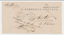Naamstempel Middenbeemster - Oosthuizen - Purmerend - Hoorn 1870