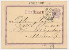 Naamstempel Montfoort - Oudewater - Utrecht 1875