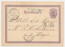 Naamstempel Moordrecht - Gouda - s Gravenhage 1873