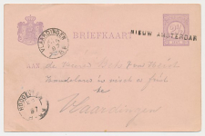 Naamstempel Nieuw-Amsterdam - Hoogeveen - Vlaardingen 1887