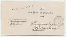 Goudswaard - Naamstempel Nieuw Beijerland - Lage Zwaluwe 1883