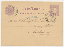 Naamstempel N.Niedorp - Enkhuizen 1879 - Treinstempel