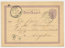 Naamstempel Nieuwerbrug - Bodegraven - Leiden 1877