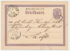 Naamstempel Nieuwerkerk  - Rotterdam - Delft 1872