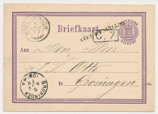 Naamstempel Nieuwe Schans - Groningen 1872 - Trein takjestempel