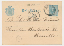 Naamstempel Nieuwkuik - s Hertogenbosch - Brussel Belgie 1880