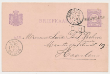Naamstempel Nieuwolda - Scheemda - Haarlem 1890