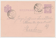 Naamstempel Nieuwolda - Scheemda - Haarlem 1890