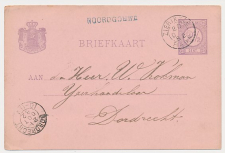 Naamstempel Noordgouwe - Zierikzee - Dordrecht 1882