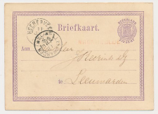 Naamstempel Noordwolde - Heerenveen - Leeuwarden 1874