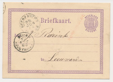 Naamstempel Noordwolde - Heerenveen - Leeuwarden 1874