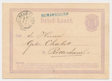 Naamstempel Numansdorp - Oud-Beijerland - Rotterdam 1871 - Takje